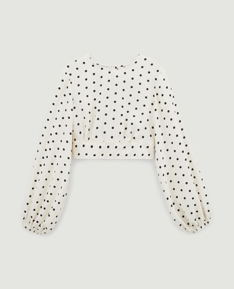 Blouse courtes manches bouffantes écru - Pimkie