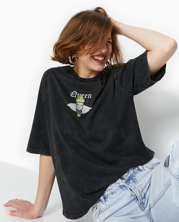 T-shirt oversize QUEEN de Blanche Neige gris - Pimkie