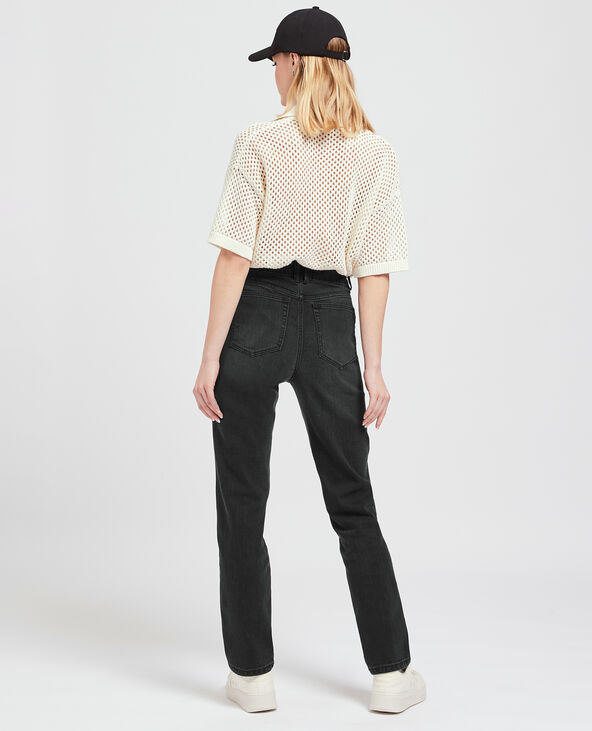 Jean droit stretch noir - Pimkie