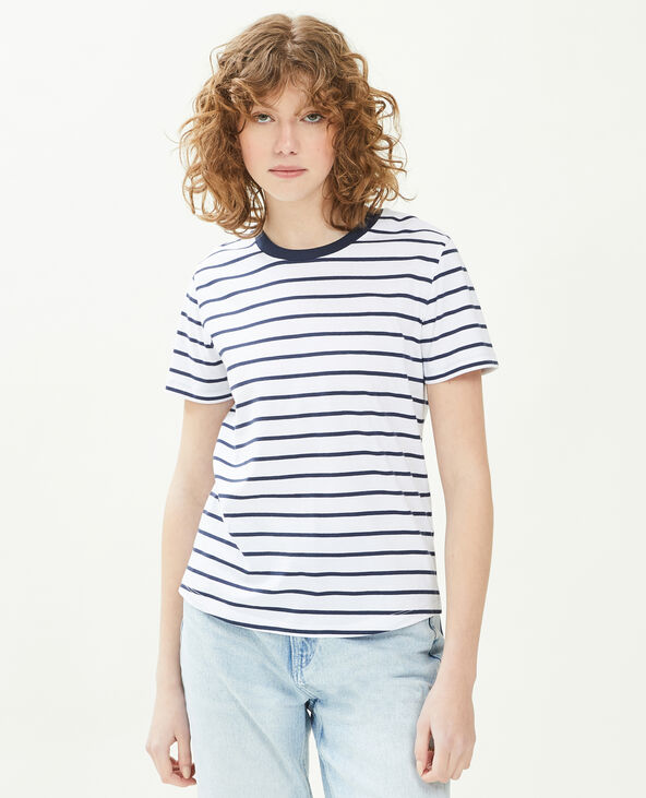 T-shirt basique col rond bleu marine - Pimkie