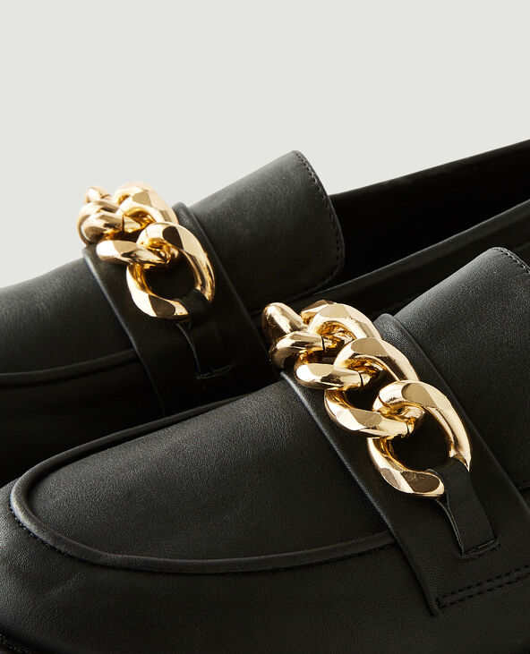 Mocassins en simili cuir noir - Pimkie