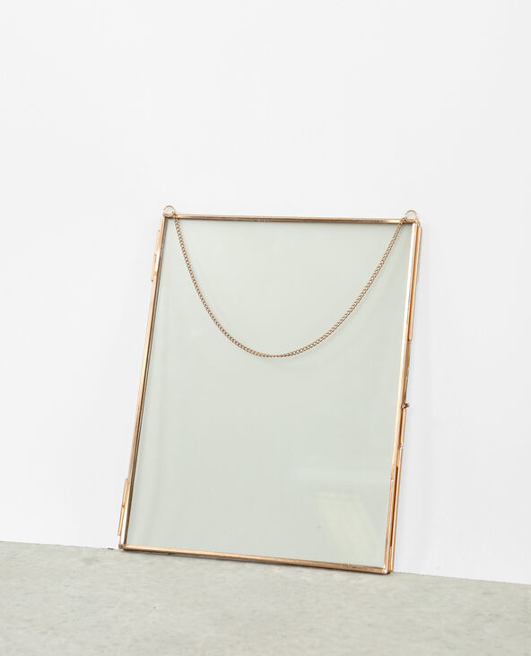 Cadre verre et métal doré - Pimkie
