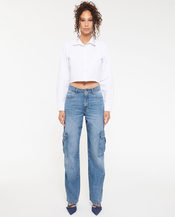 Jean cargo large bleu - Pimkie
