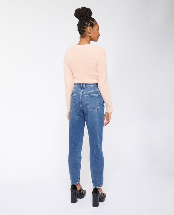 Jean mom taille haute bleu marine - Pimkie