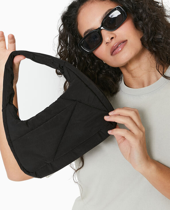 Sac effet matelassé porté épaule noir - Pimkie