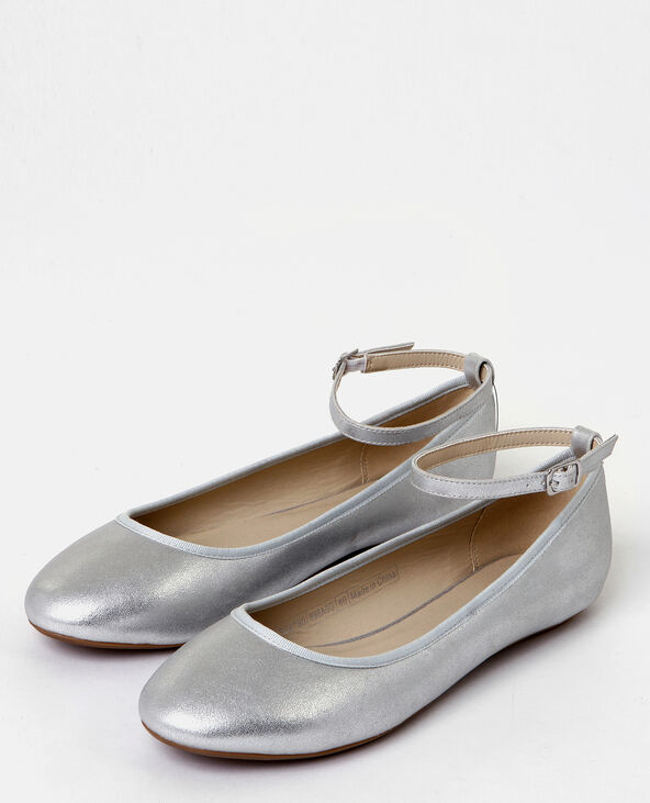 Ballerines argentées discount