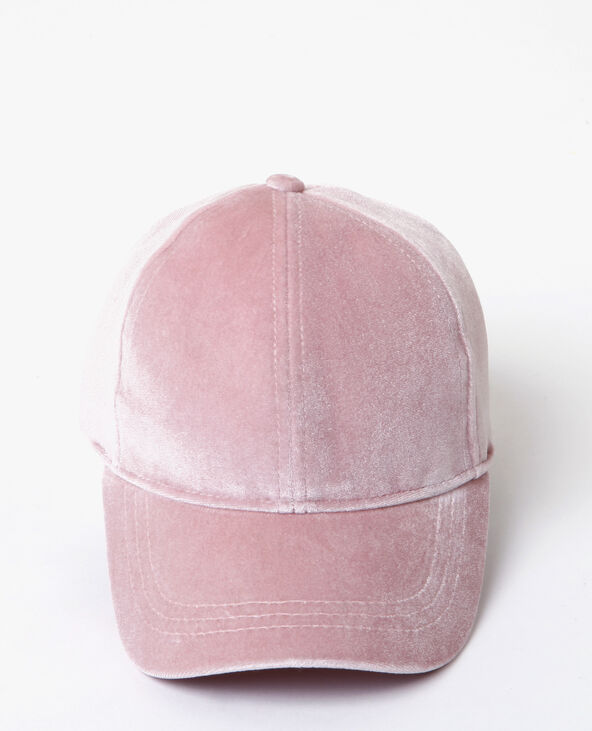 Casquette velours rose clair - Pimkie