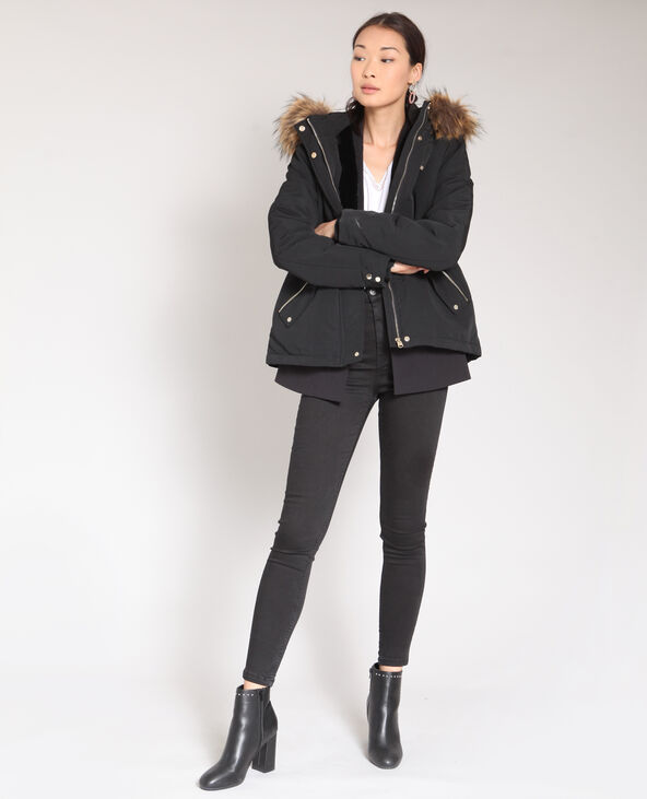 Parka à capuche noir - Pimkie