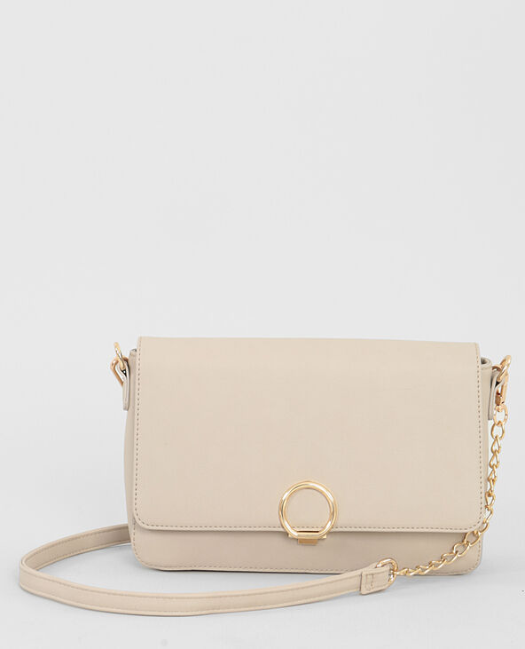 Pochette beige best sale doré