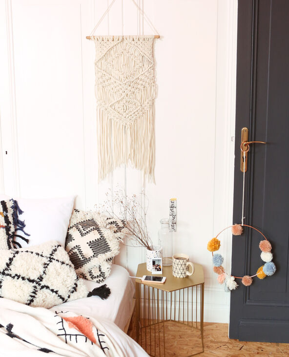 Suspension macramé blanc - Pimkie