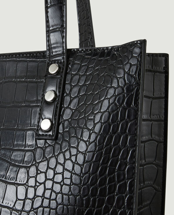 Sac cabas croco noir - Pimkie
