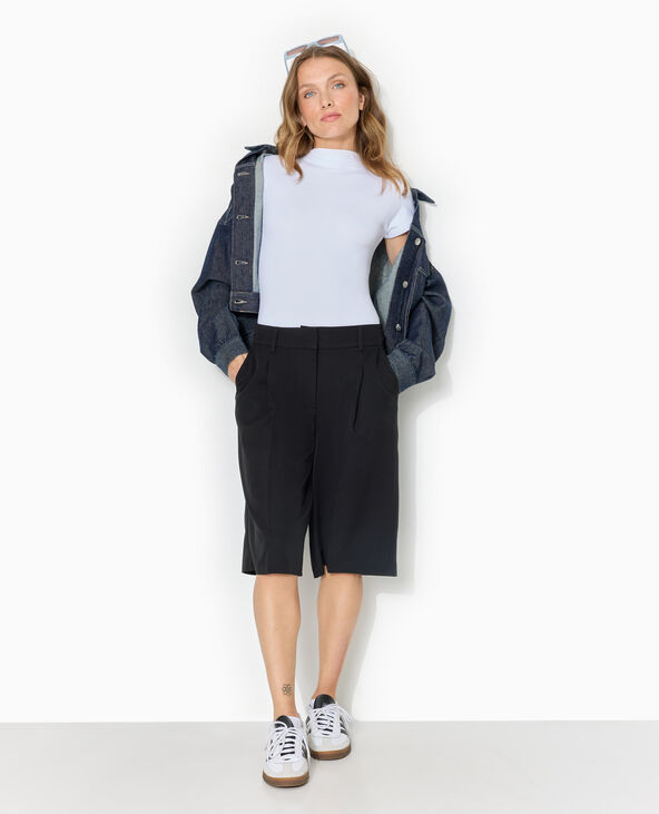 Body manches courtes col montant blanc - Pimkie