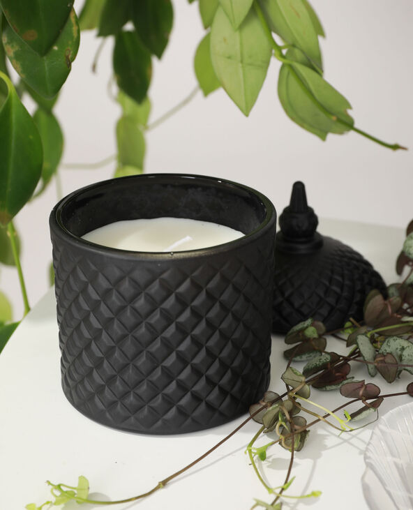Bougie baroque avec verre teinté noir - Pimkie