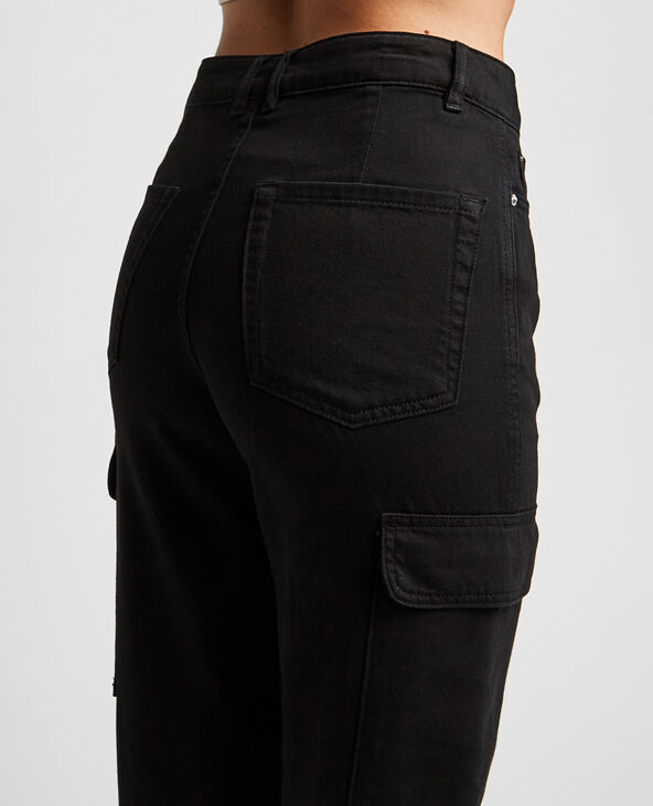 Jean cargo droit noir - Pimkie