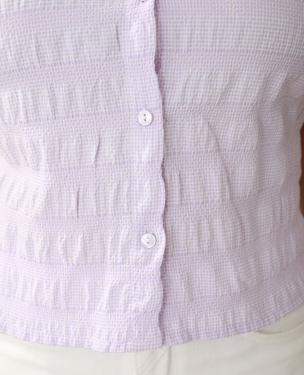 Chemisier gaufré violet - Pimkie