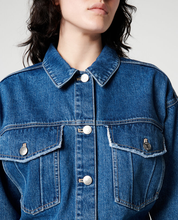 Veste en jean bleu foncé - Pimkie