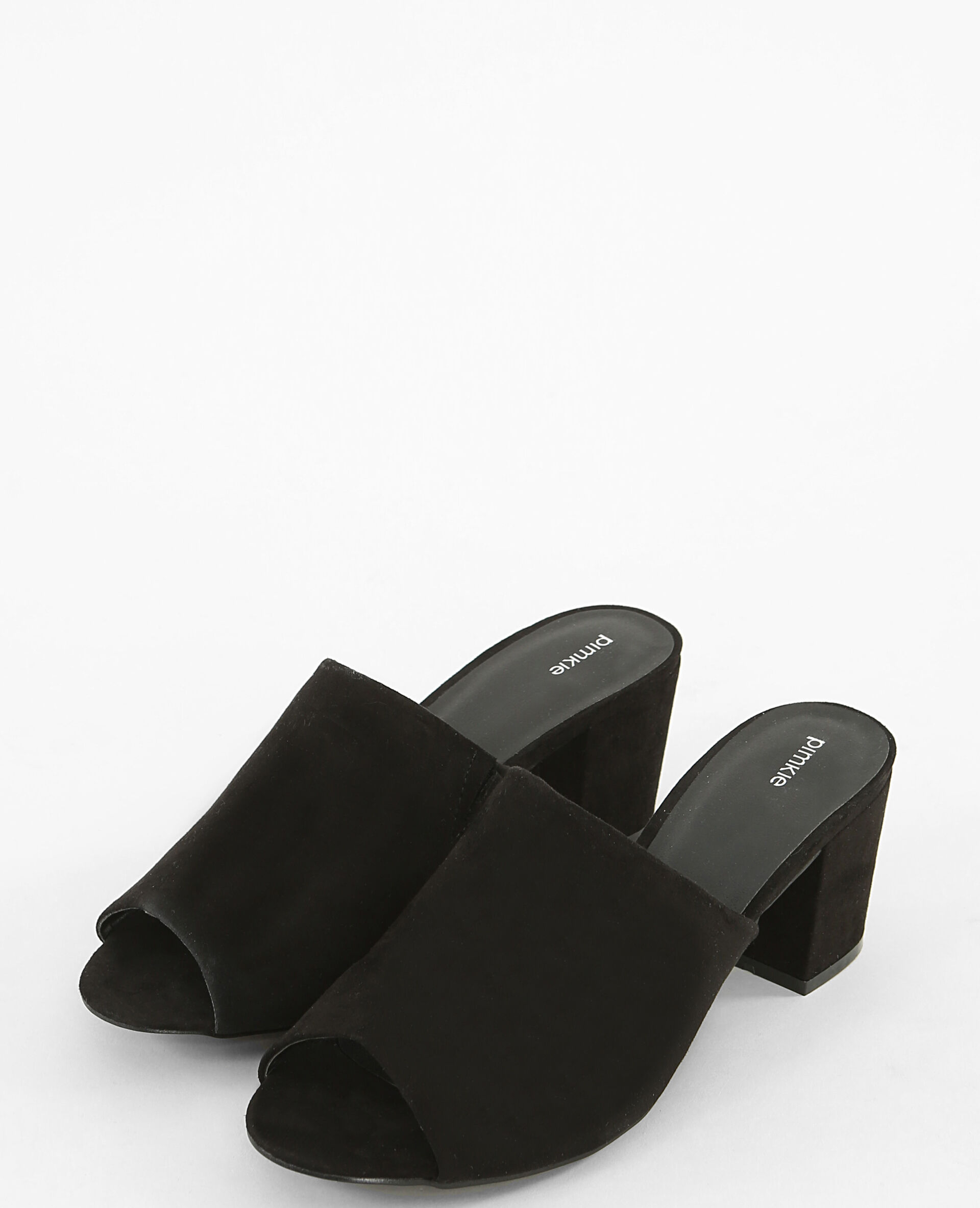 Mules noires femme