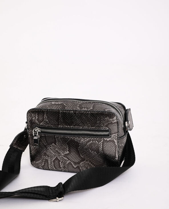 Petit sac imprimé serpent argenté - Pimkie