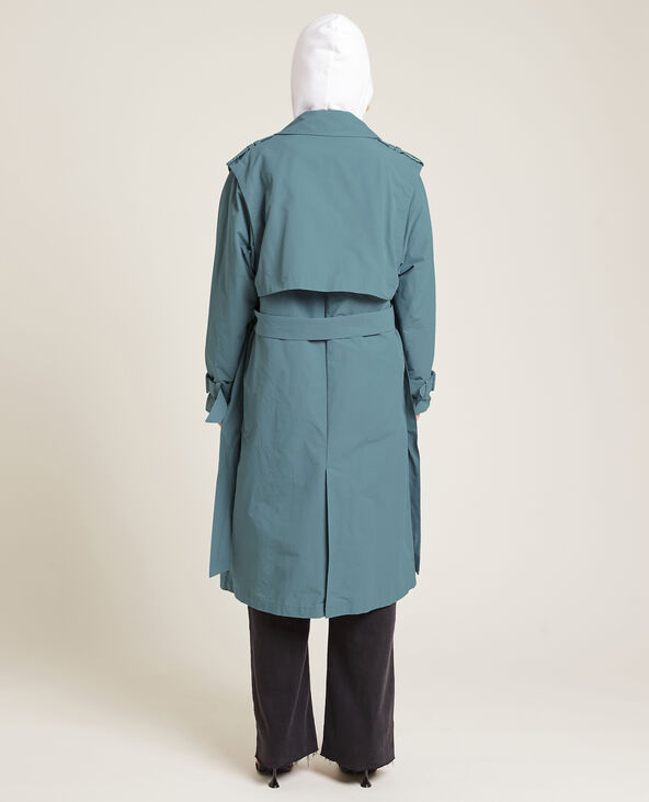 Trench long vert foncé - Pimkie