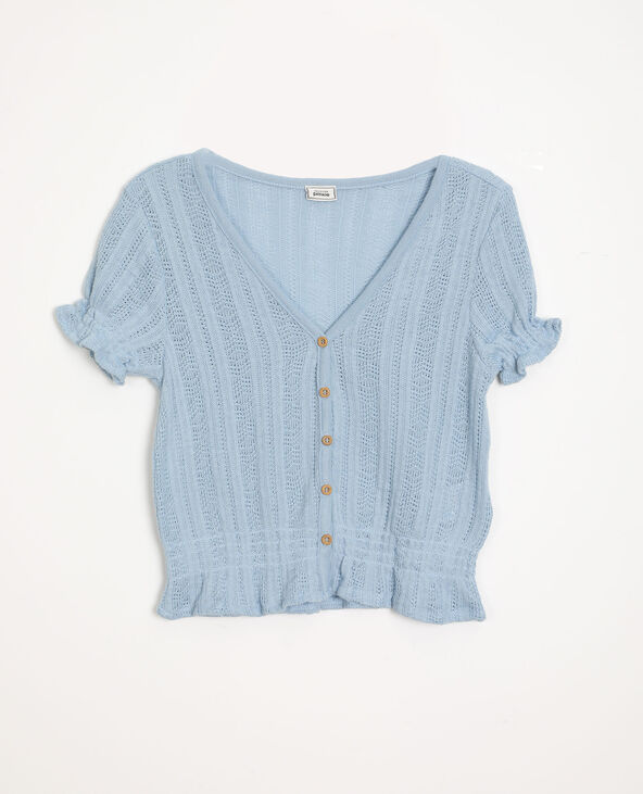 Top boutonné gris - Pimkie