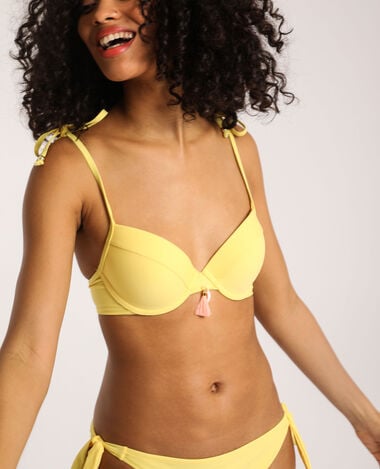 Haut de bikini coquillage jaune - Pimkie