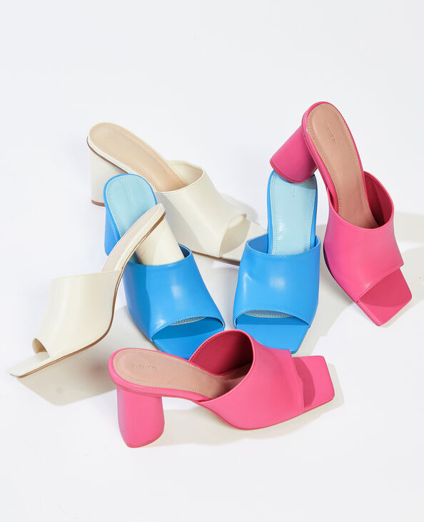 Mules à talons bleu foncé - Pimkie