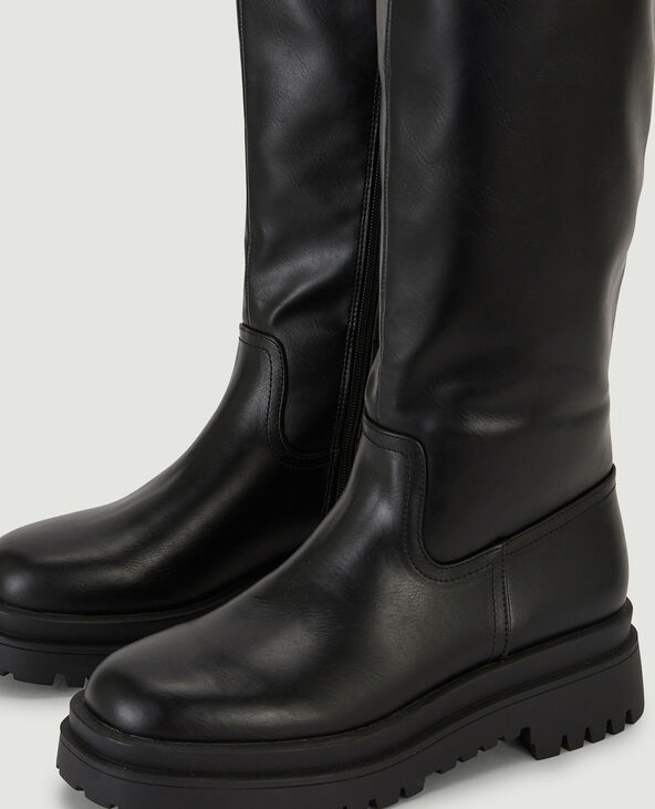 Bottes semelles crantées noir - Pimkie