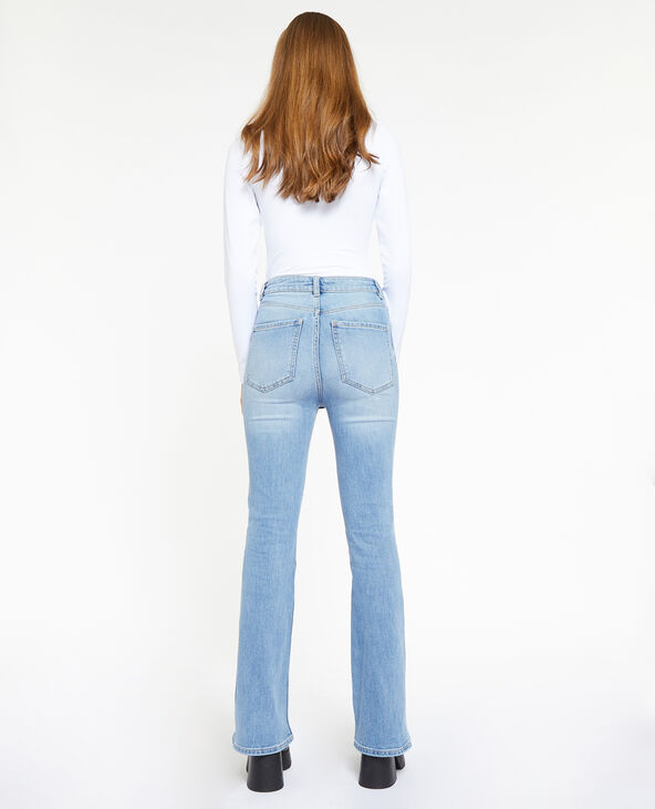 Jean flare taille haute bleu - Pimkie