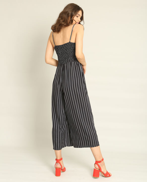 Combi-pantalon à rayures bleu marine - Pimkie