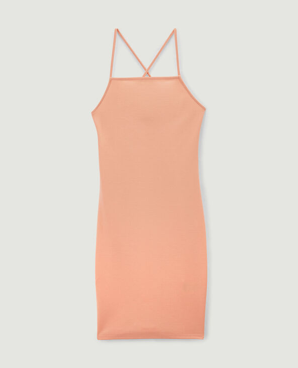 Robe courte bretelles croisées orange - Pimkie