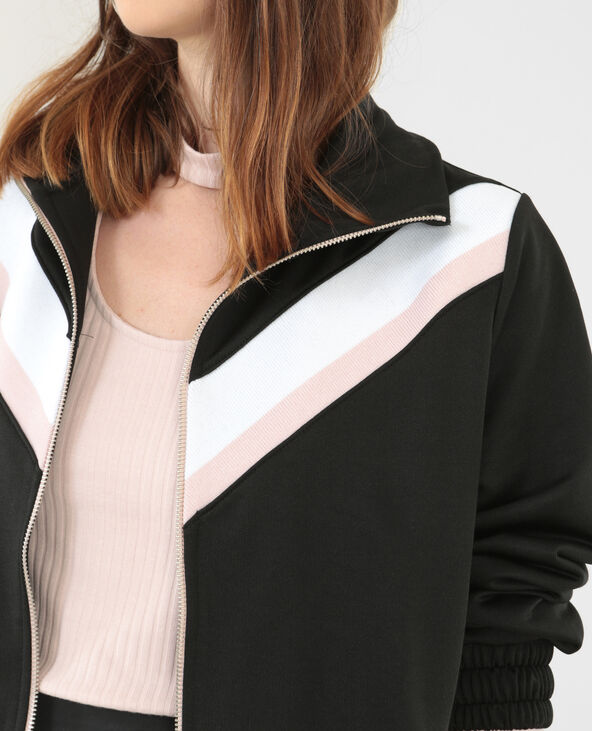 Sweat zippé sport noir - Pimkie