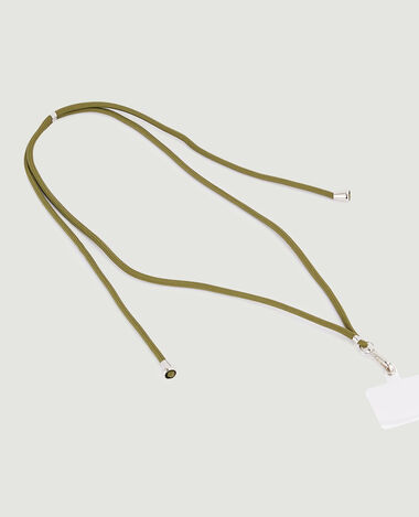 Cordon pour téléphone avec mousqueton vert - Pimkie