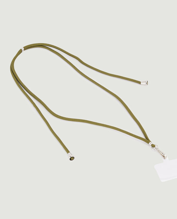 Cordon pour téléphone avec mousqueton vert - Pimkie