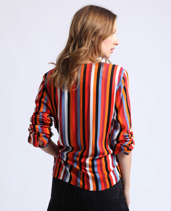 Blouse cache-cœur rouge - Pimkie