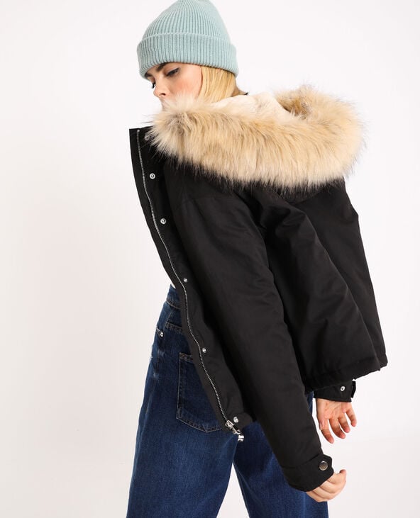 Parka courte a capuche