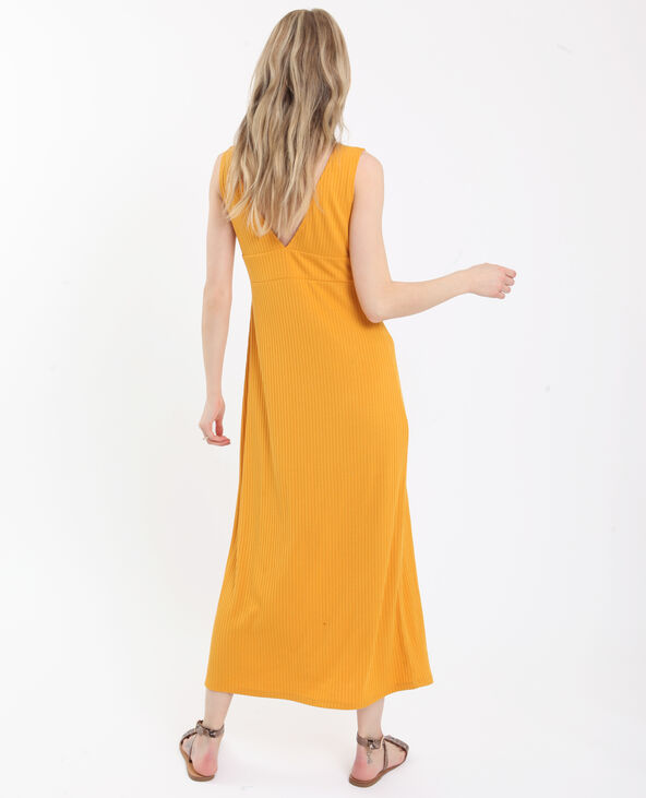 Robe longue jaune ocre - Pimkie