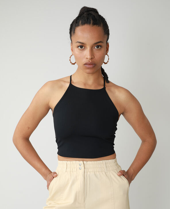 Top à nouer noir - Pimkie