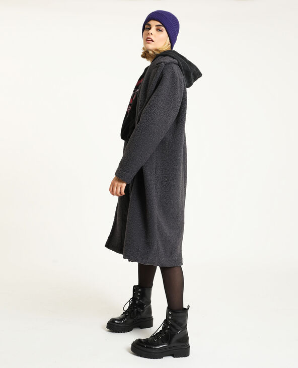 Manteau oversized bouclette