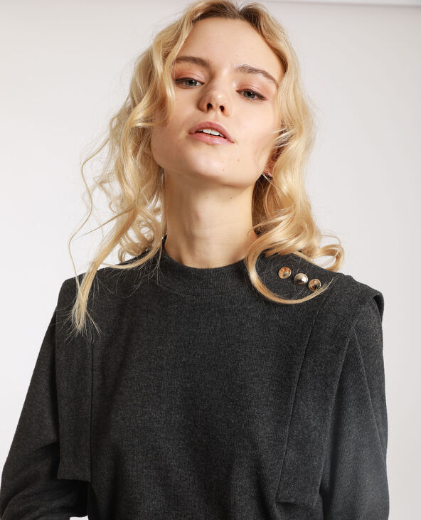 T-shirt épais gris foncé - Pimkie