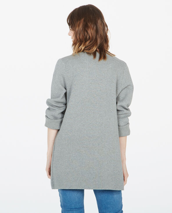 Gilet à col bateau gris chiné - Pimkie