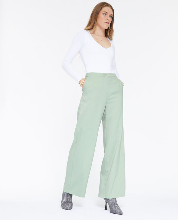 Pantalon large et droit taille haute Pimkie
