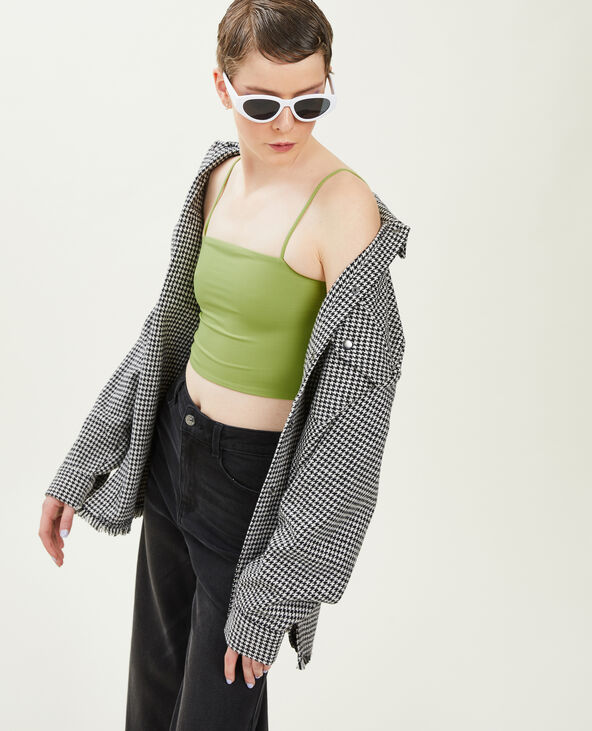 Brassière fines bretelles vert kaki - Pimkie