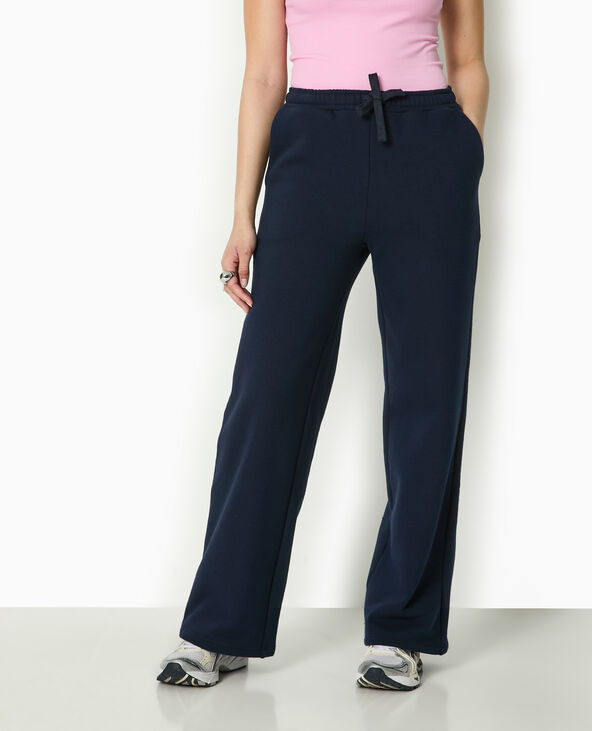 Pantalon de jogging droit et épais bleu marine - Pimkie