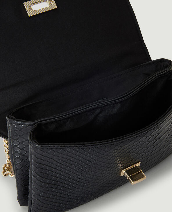 Sac pochette avec chaines noir - Pimkie