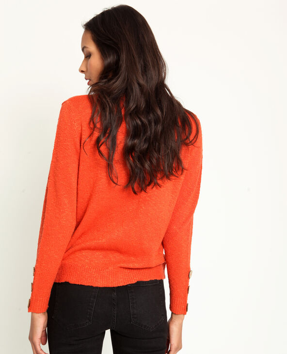 Pull à col V marron - Pimkie