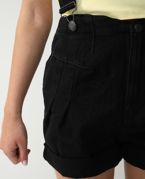 Salopette short noir - Pimkie