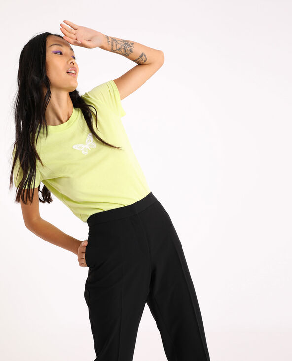 T-shirt fluo vert anis - Pimkie