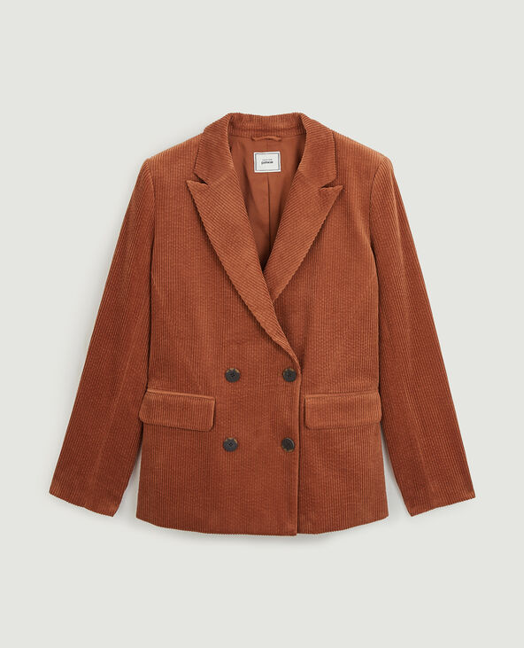 Veste blazer en velours c tel