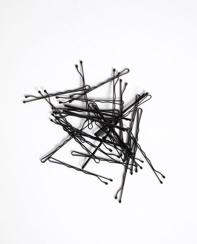Lot de pinces à cheveux noir - Pimkie