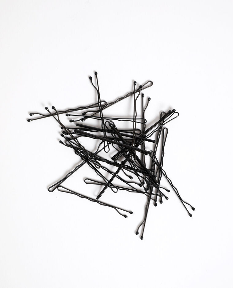 Lot de pinces à cheveux noir - Pimkie